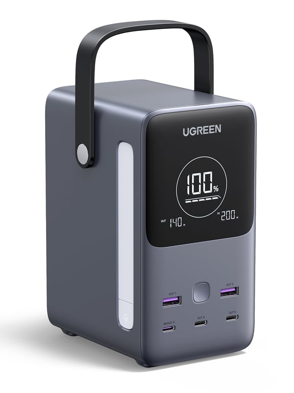 Ugreen Nexode Power Bank 48000 mAh Litium Harmaa