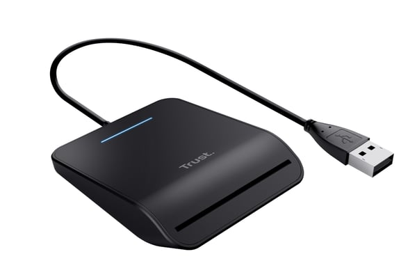 Trust Primo läsare smarta kort inomhus USB CardBus+USB 2.0 Svart