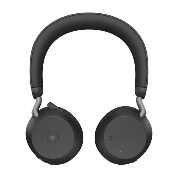 Jabra Evolve2 75 Headset Trådløs Kontor/Callcenter Bluetooth Opladningsstativ Sort