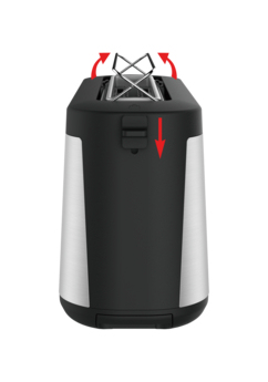 Tefal TL4308 7 2 skive(r) 1000 W Sort, Rustfrit stål