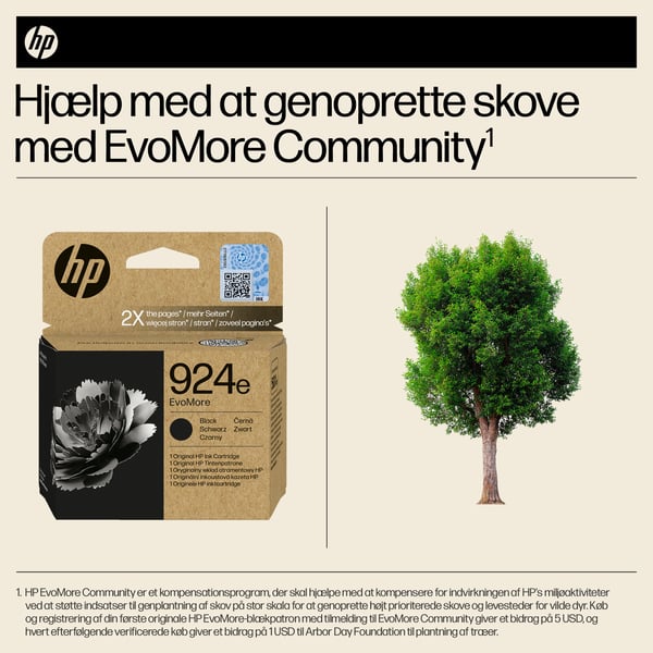 HP 924e EvoMore - 25 ml - Sort - original