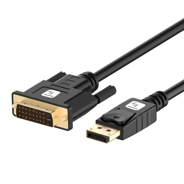 Techly ICOC DSP-C12-020P videokabel adapter 2 m DisplayPort DVI-D Sort