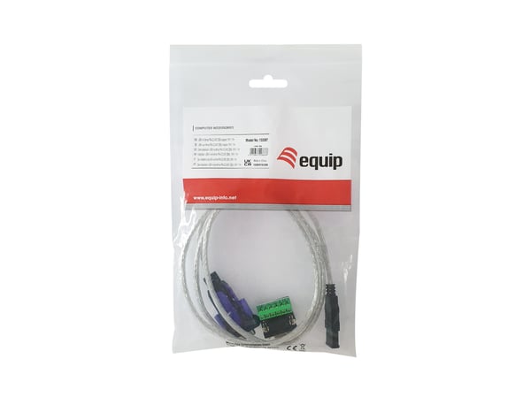 Equip 133387 seriella kablar Grå 1,5 m USB Type-A DB-9