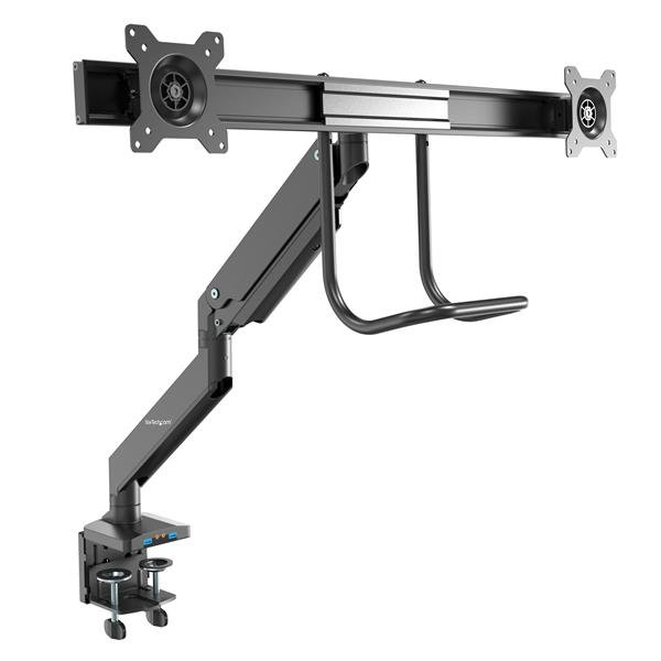 StarTech.com ARMSLIMDUAL2USB3 skærmbeslag og -stativer 81,3 cm (32") Skrivebord Sort