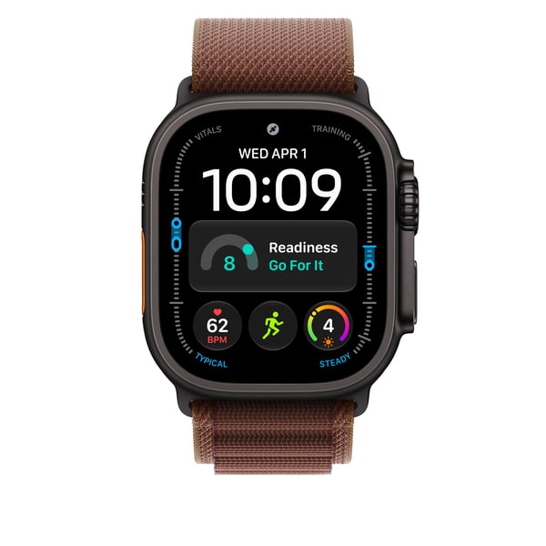 Apple 49 mm viininpunainen Alpine-ranneke - keskikokoinen - mustatitaani