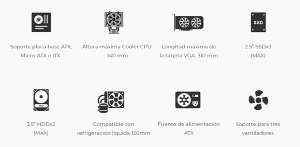 CoolBox COO-PCA780-3 computeretui Midi Tower Sort 650 W