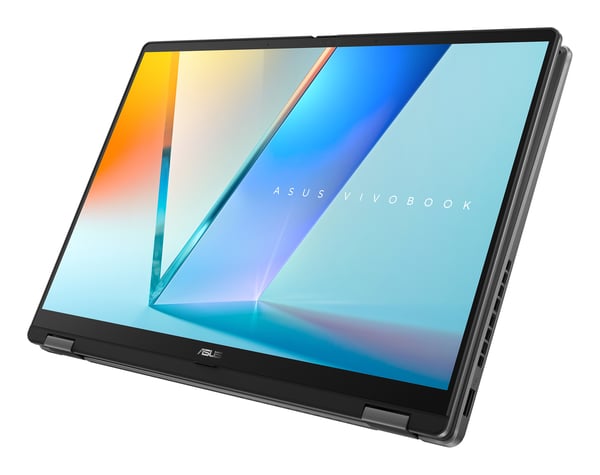 ASUS Vivobook 14 Flip TP3407SA-SG180W Copilot+ PC Intel Core Ultra 7 258V Hybrid (2-i-1) 35,6 cm (14") Berøringsskærm WUXGA 32 GB LPDDR5x-SDRAM 1 TB SSD Wi-Fi 7 (802.11be) Windows 11 Home Spansk Grå