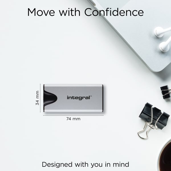 Integral SlimXpress Pro INSSD500GPORT3.2SLIMXS ulkoinen SSD 500 GB USB 3.2 Gen 2x2