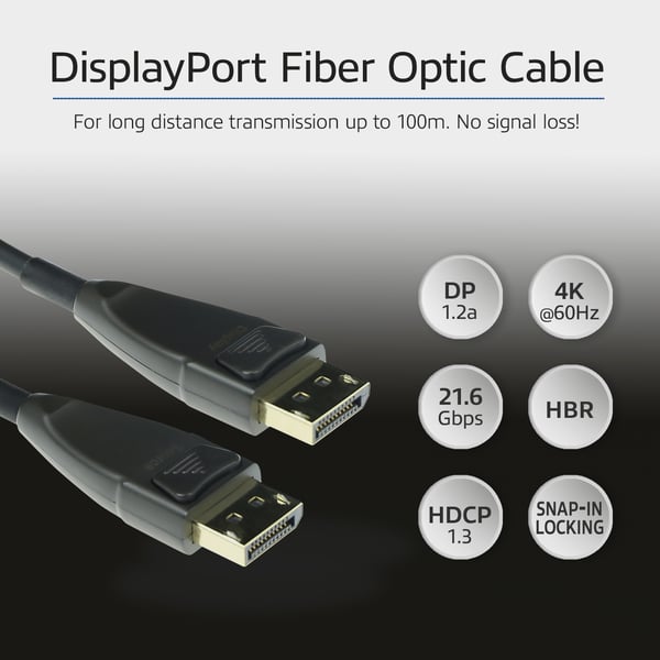 ACT AK4035 DisplayPort kabel 50 m Sort