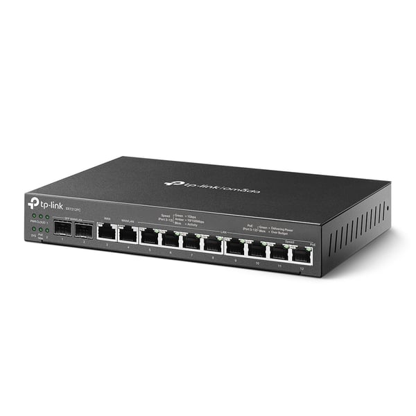 TP-Link Omada ER7212PC langallinen reititin Gigabitti Ethernet Musta