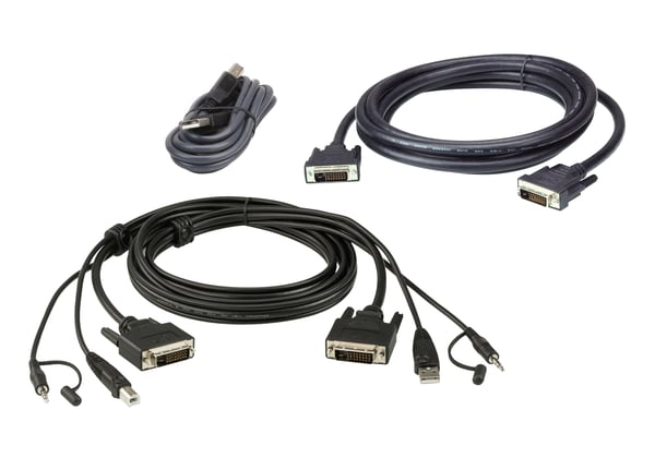 ATEN 2L-7D03UDX5 KVM-kabel Sort 3 m