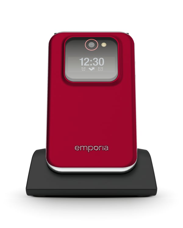 Emporia emporiaJOY-LTE 7,11 cm (2.8") 115 g Rød Senior telefon