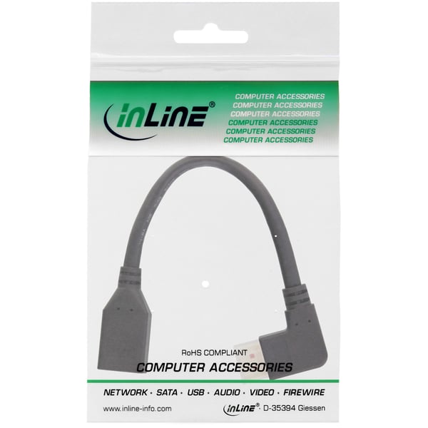 InLine 17159R DisplayPort-kabel 0,15 m Svart