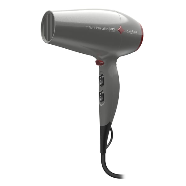 GA.MA Titan Keratin Diamond 3D hiustenkuivain 2300 W Harmaa
