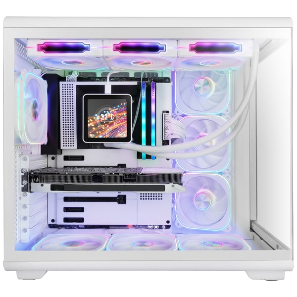 Mars Gaming MCREVMAXW datorväskor Midi Tower Vit