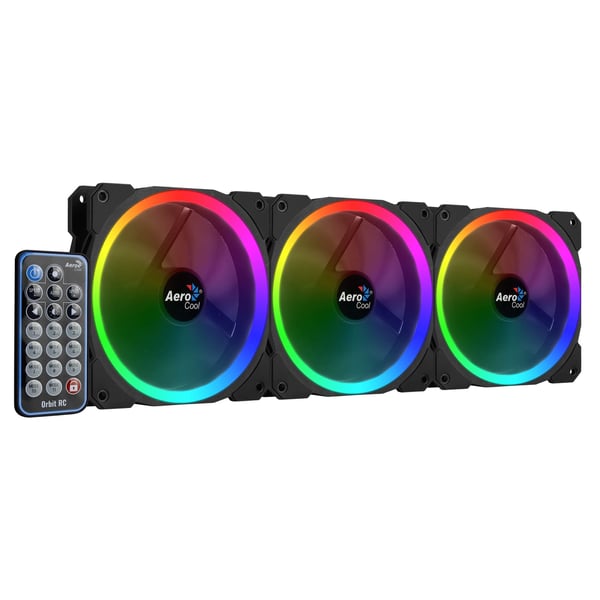 Aerocool Orbit RC Computerkabinet Ventilator 12 cm Sort