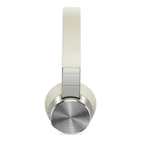 Lenovo Yoga Headset Kabel & Trådlös Huvudband Bluetooth Gräddfärgad, Vit
