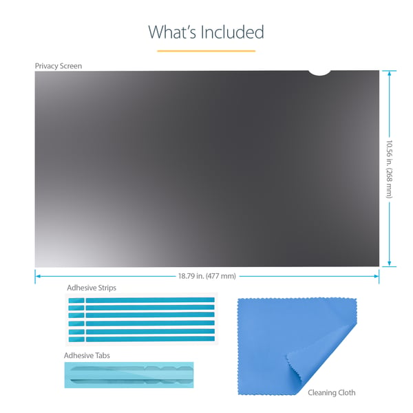 StarTech.com PRIVSCNMON21 antirefleks skærm 54,6 cm (21.5") Monitor
