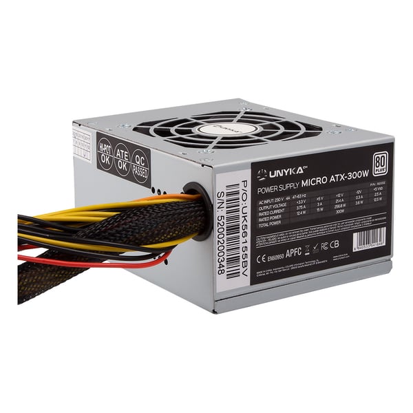 UNYKAch SFX 300W strömförsörjningsenheter 20+4 pin ATX Silver