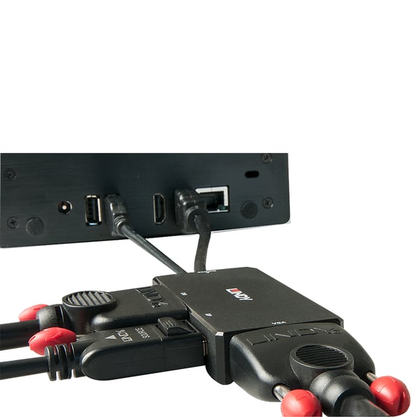 Lindy 38182 videokabel adapter 0,15 m Sort