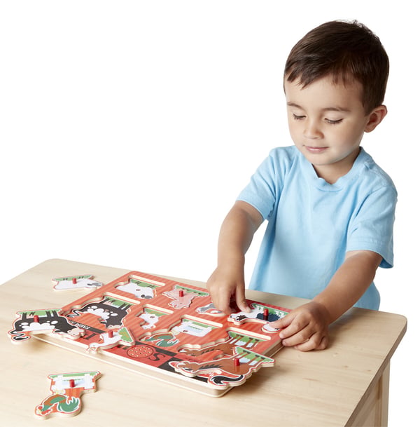 Melissa & Doug 726 puslespil Form puslespil 8 stk Farm