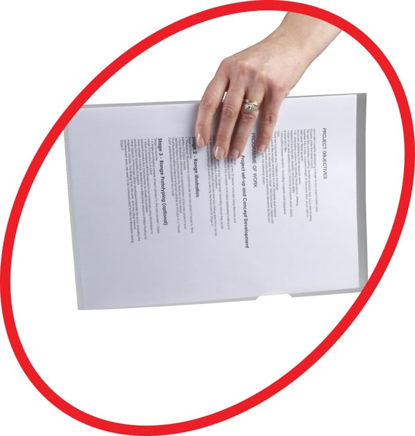 Rexel Anti Slip FoldersClear (25) Polypropylen (PP) Transparent