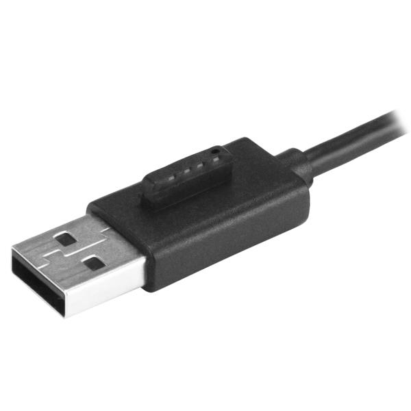 StarTech.com Mobil 4-Port USB 2.0-hubb med integrerad kabel