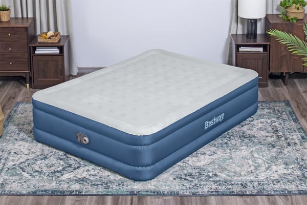 Bestway 69075 / 23 luftmadras Dobbelt madras Blå, Hvid Unisex