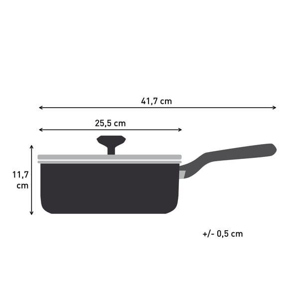 Tefal Experience Ceram G2133223 stegepande Sauteringspande Rund