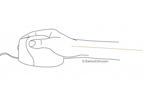 BakkerElkhuizen Evoluent4 datormöss Kontor Vänster hand laser 2600 DPI
