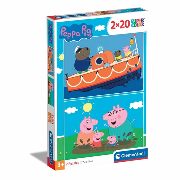 Clementoni Supercolor Peppa Pig Puslespil 20 stk Tegnefilm