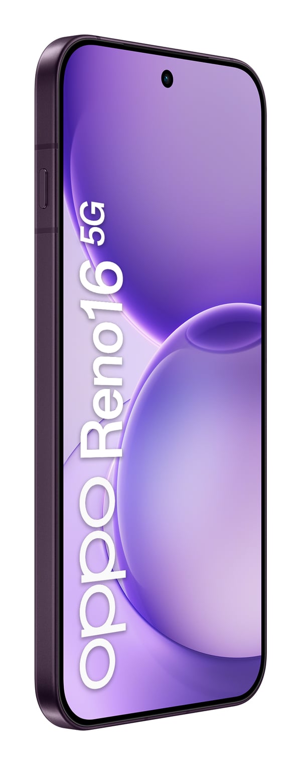 OPPO Reno16 5G Purple Black Box 16,1 cm (6.32") Dual SIM Android 16.0 USB Type-C 8 GB 512 GB 6000 mAh Lilla