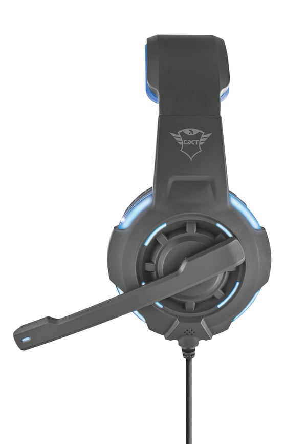 Trust GXT 350 RADIUS 7.1 Kuulokkeet Langallinen Pääpanta Pelaaminen USB A-tyyppi Musta, Sininen
