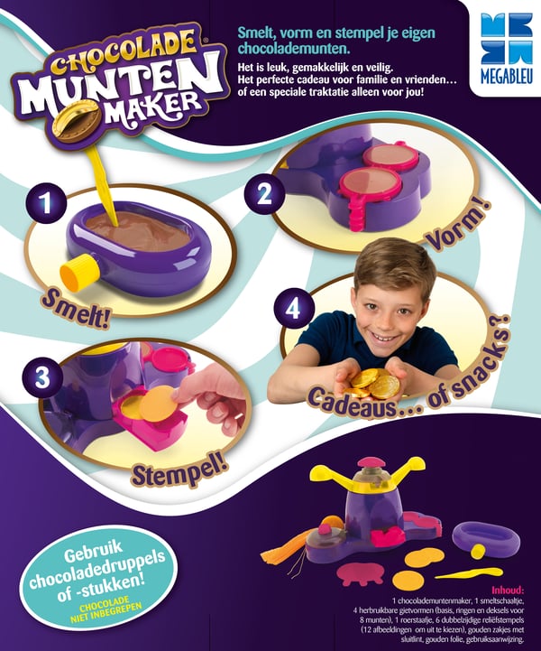 MEGABLEU Chocolade Munten Maker