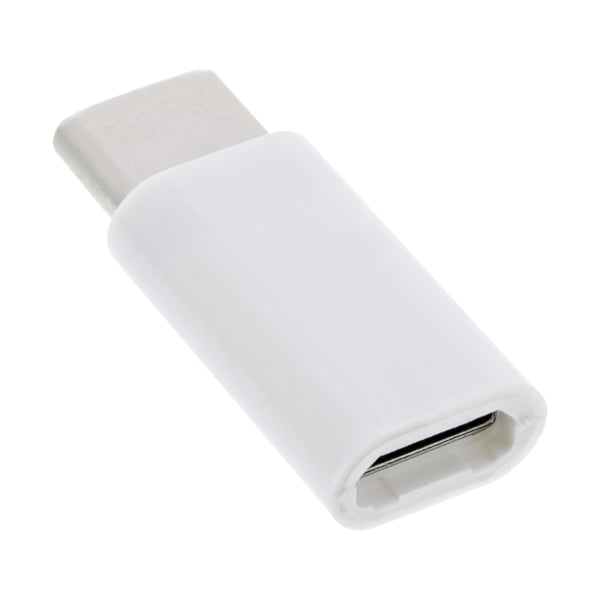 InLine 33303I kabel kønsskifter USB type C male microUSB2.0 Hvid
