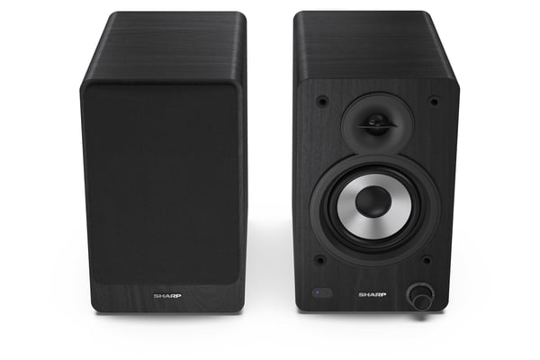 Sharp Bookshelf Speakers 2-suuntainen Musta Langallinen & langaton 60 W