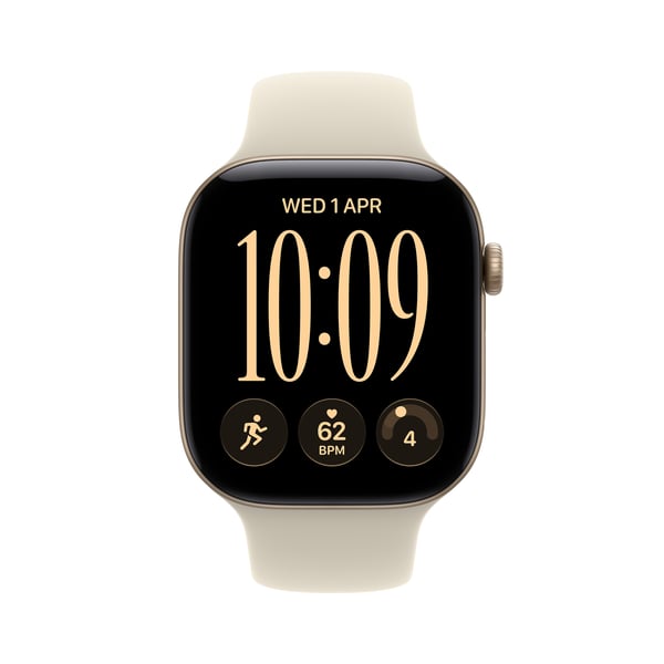 Apple Watch Series 12 OLED 46 mm Digital 416 x 496 pixel Berøringsskærm Guld Wi-Fi GPS (satellit)