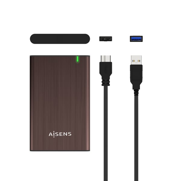 AISENS ASE-2525BWN drevkabinet HDD kabinet Brun 2.5"