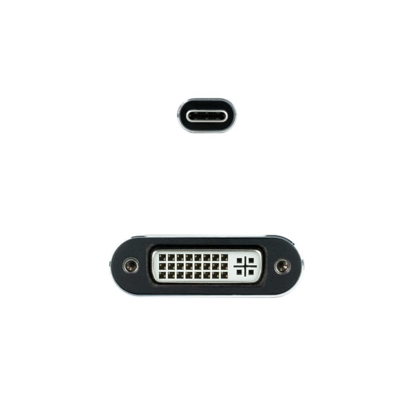 Nanocable 10.16.4103-G videokabel adapter 0,15 m USB Type-C DVI-D Grå