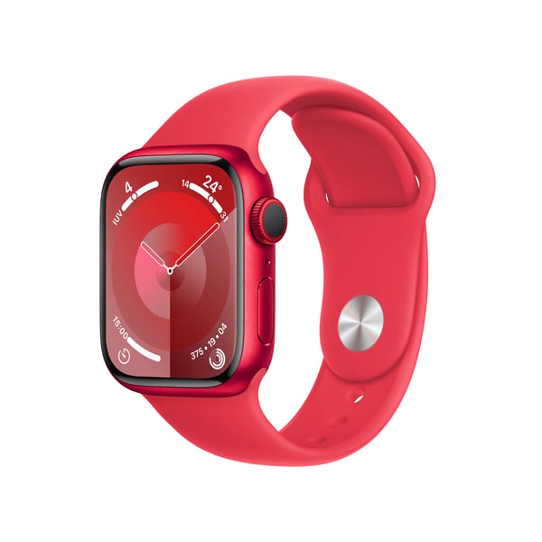 Apple Watch Series 9 41 mm Digital 352 x 430 pixlar Pekskärm 4G Röd Wi-Fi GPS