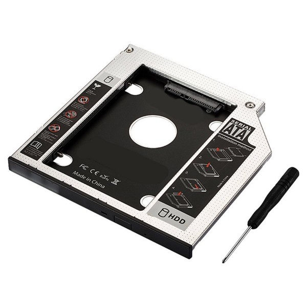 Ewent EW7003 Fodral för lagringsenheter Akrylnitrilbutadienstyren (ABS), Aluminium Svart, Vit