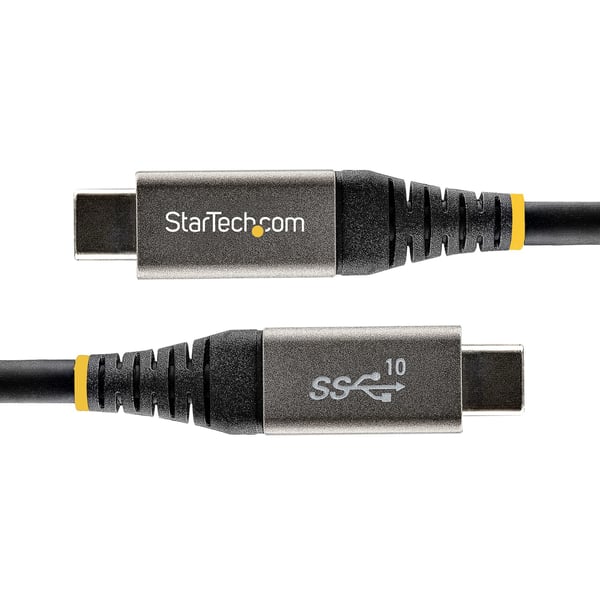 StarTech.com USB31CCV1M USB-kabel USB 3.2 Gen 2 (3.1 Gen 2) 1 m USB C 10 Gbit/sek. 100 W Sort, Grå