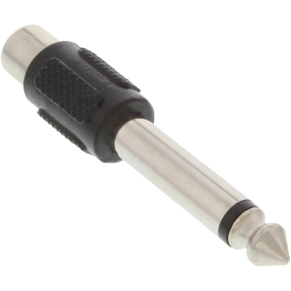 InLine 99322 kabel kønsskifter 6.3mm jack male RCA F Sort, Sølv