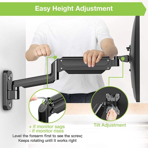 Techly ICA-LCD G112 TV-kiinnike 81,3 cm (32") Musta