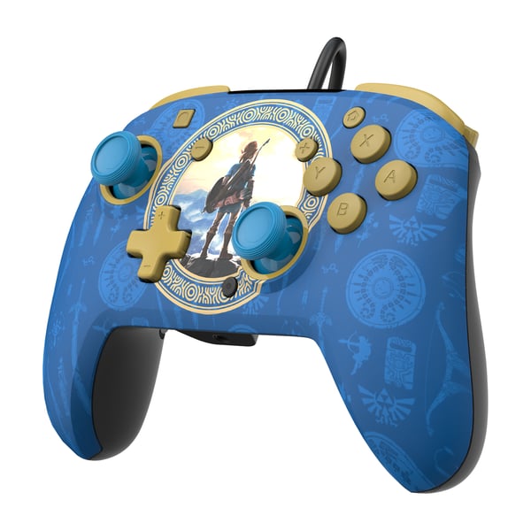 PDP Rematch: Hyrule Blue Blå USB Gamepad Analog/digital Nintendo Switch, Nintendo Switch Lite, Nintendo Switch OLED