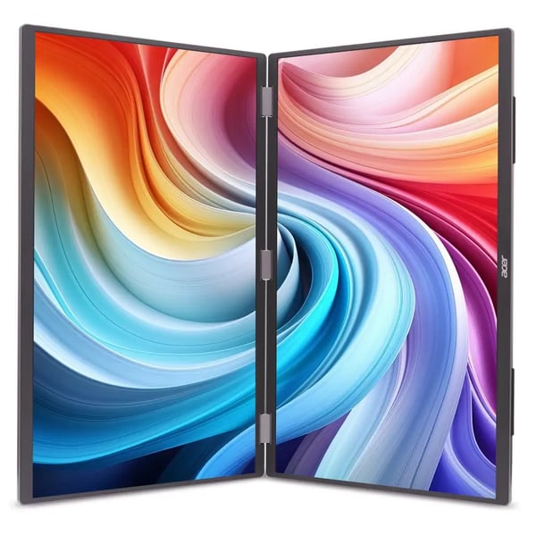 Acer PD193QEbmiuux tietokoneen litteä näyttö 47 cm (18.5") 1920 x 1080 pikseliä Double Full HD LED Harmaa