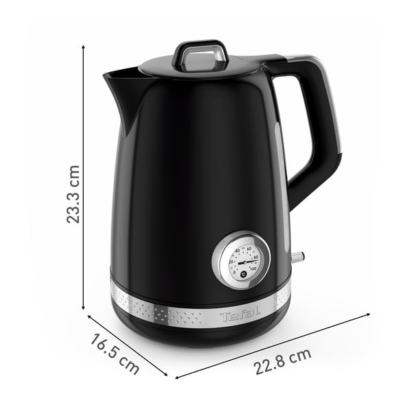 Tefal Soleil KO3558E0 vedenkeitin 1,7 L 2400 W Musta
