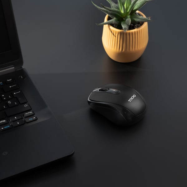 TooQ TQMW-1103-B datormöss Universal Ambidextrous RF Trådlös Optisk 1600 DPI