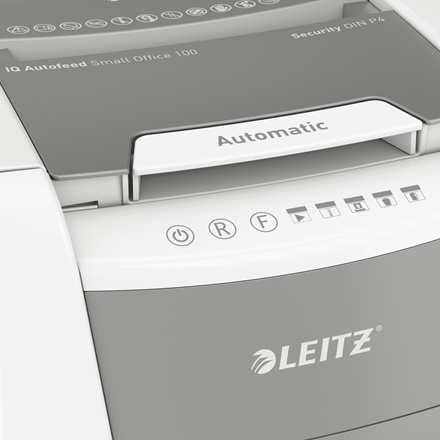 Leitz IQ Small Office 100 automaattinen paperisilppuri, P4