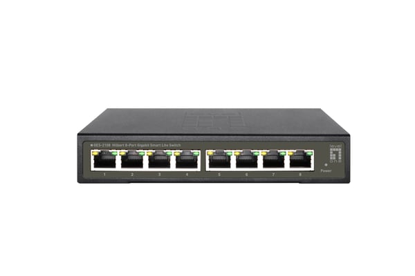 LevelOne GES-2108 verkkokytkin Hallittu L2 Gigabit Ethernet (10/100/1000) Musta